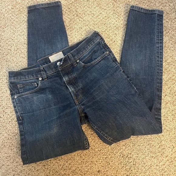 Everlane Denim - Everlane The Slim Jean Women's 32x32 Classic Blue Denim 5 Pocket Jeans